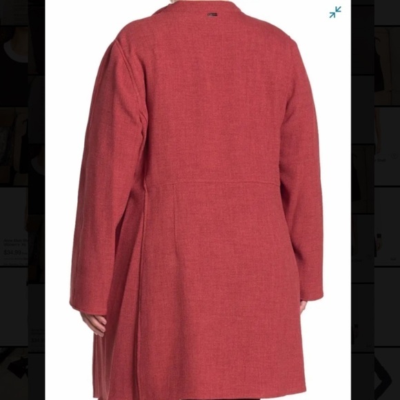 Anne Klein Drape Front Open Jacket - Picture 2 of 3